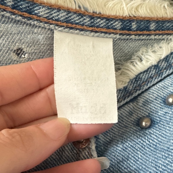 Mudd Light Blue Flare Jeans with Stud Accents - Picture 3 of 6